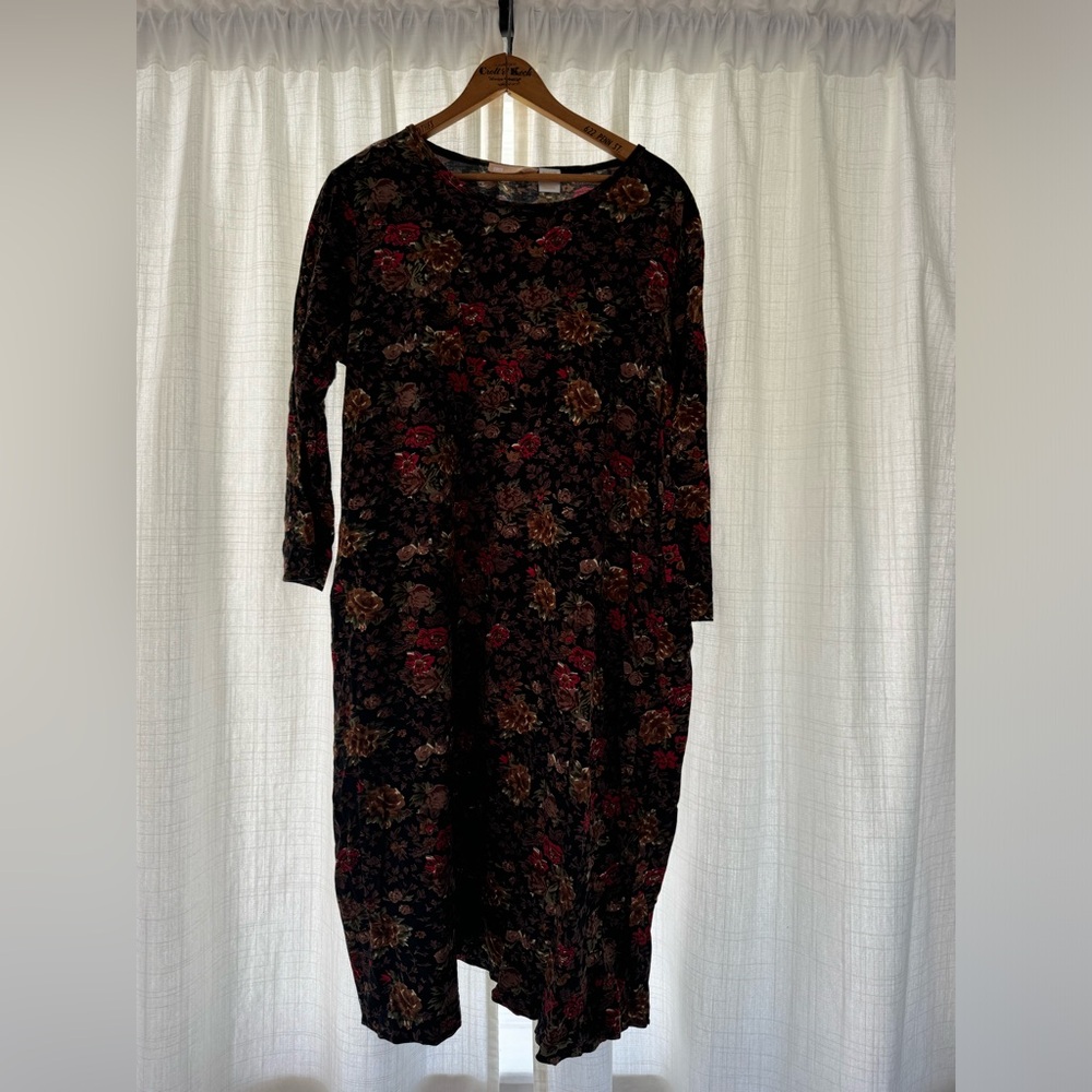 La Cera Brown Floral Dress